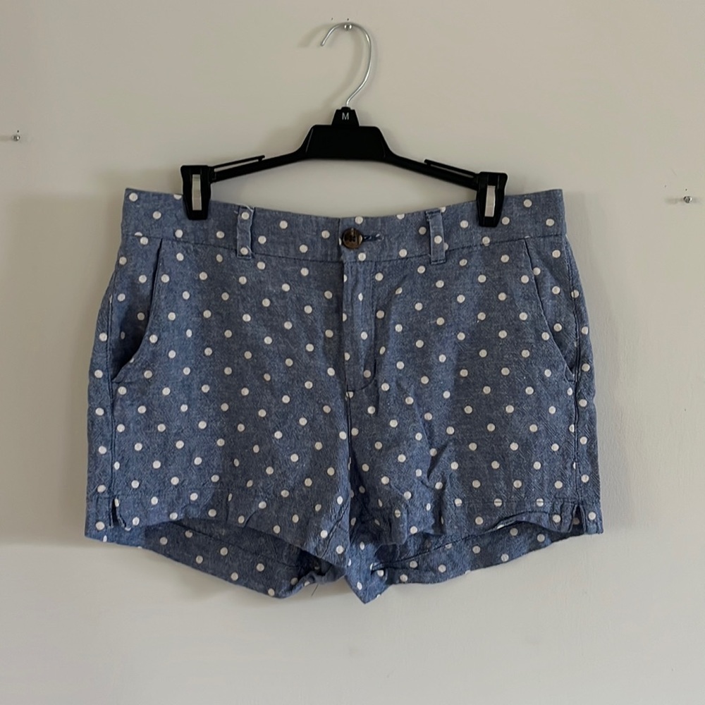 Polkadot Chambray style shorts